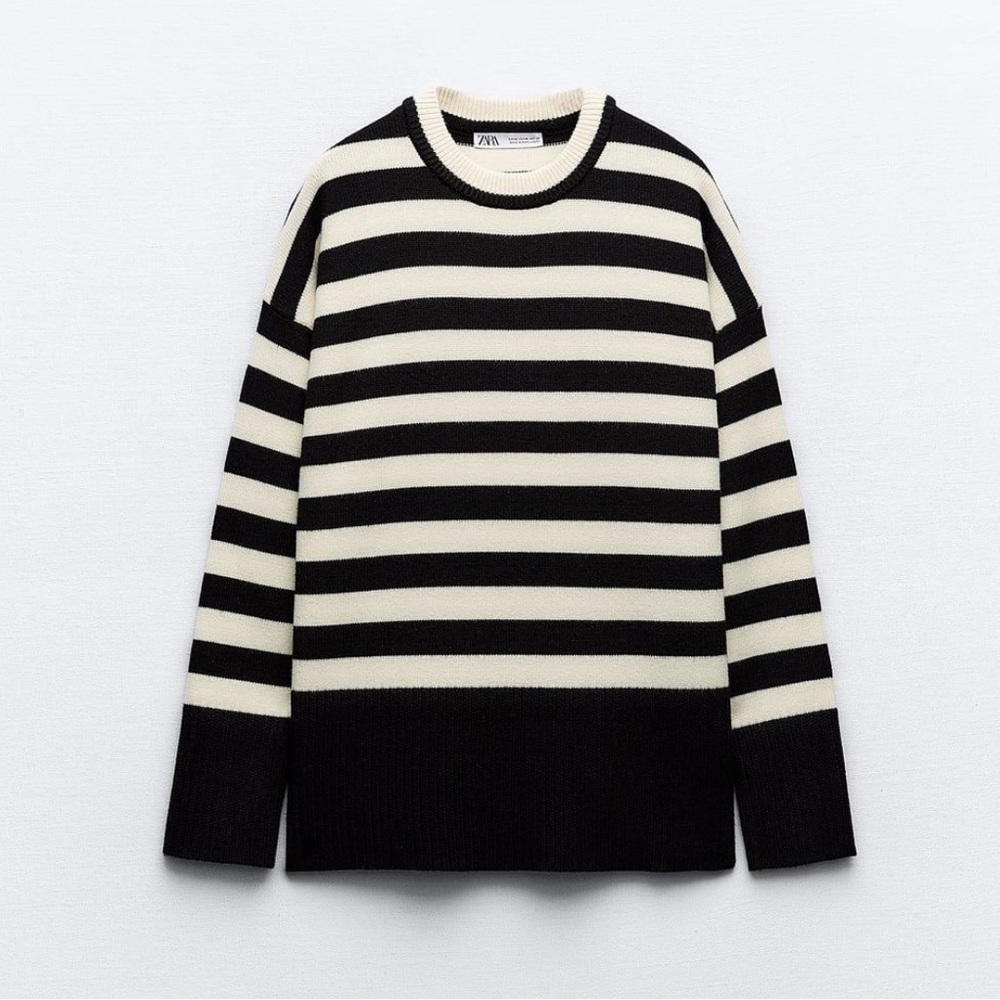 Zara Striped Knit Sweater - Size S, Brand New Without Tags